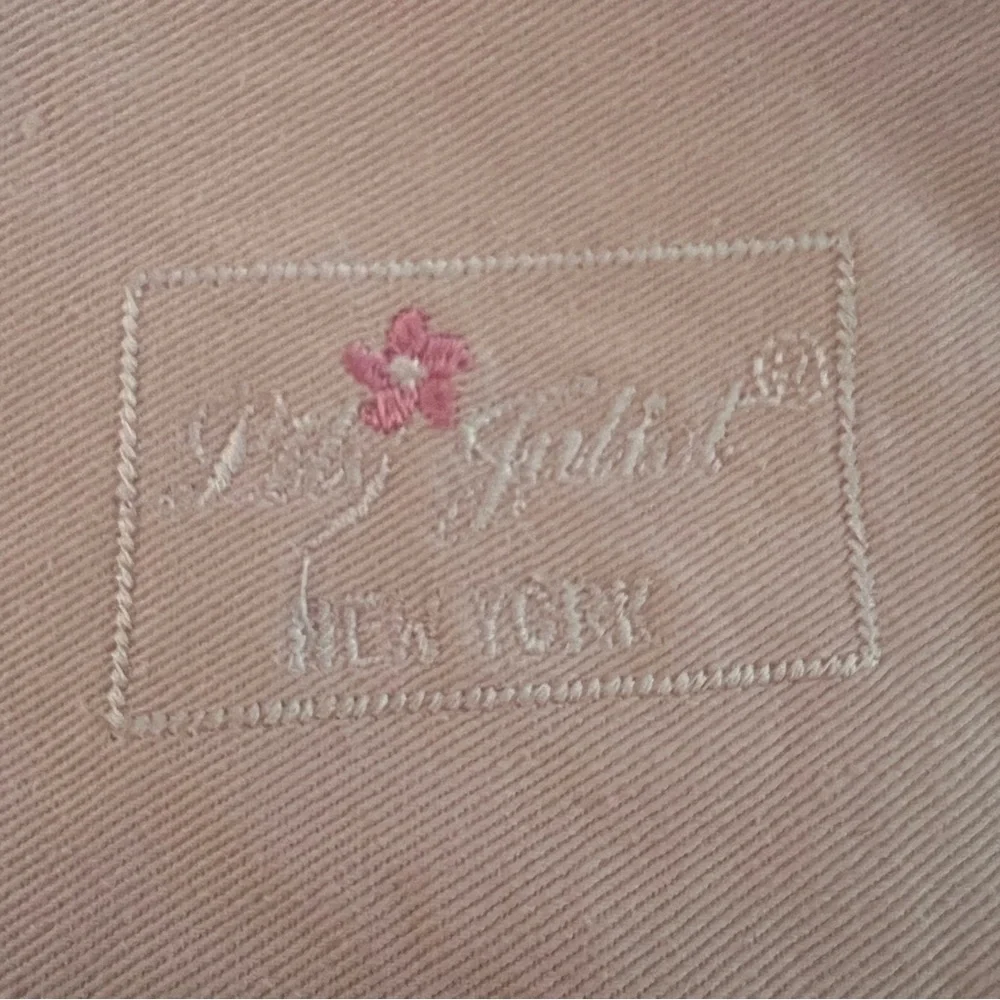 Lily Juliet Pale Pink Makeup Pouch Bag with White Monogram Embroidered “D” NEW